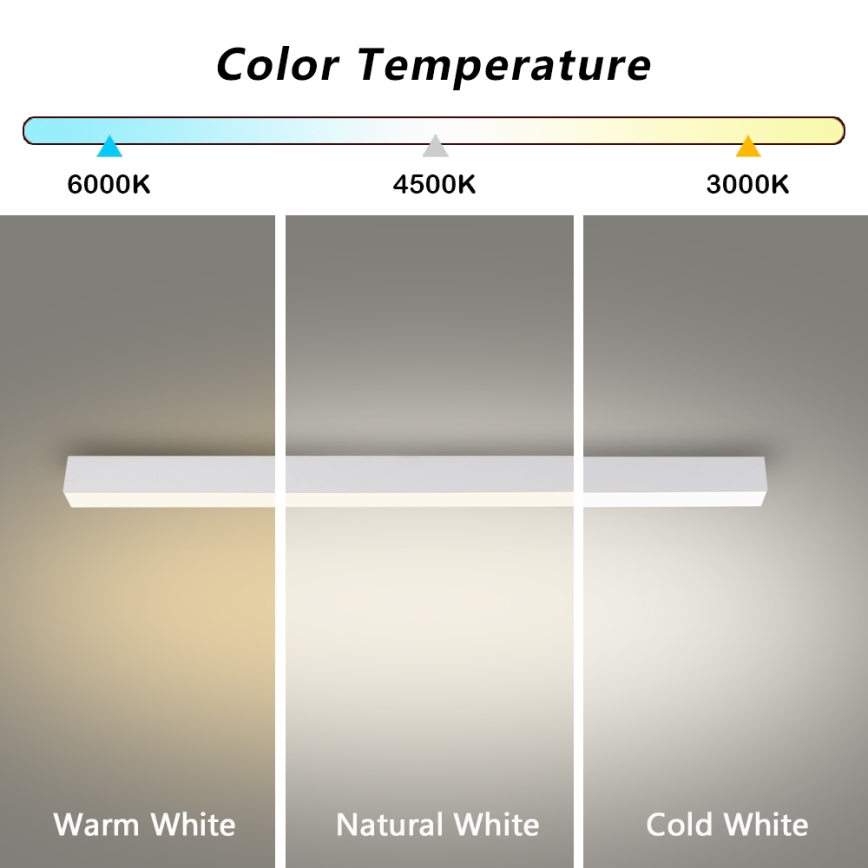 Brilagi - LED плафон за баня SLEEKLINE LED/40W/230V 3000/4500/6000K бял IP44