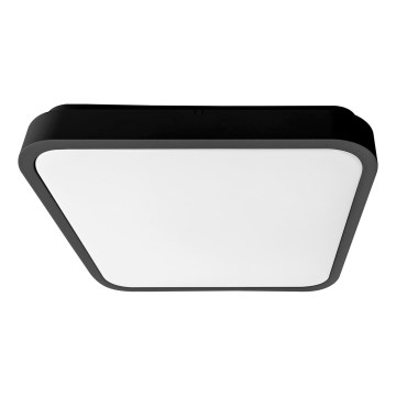 Brilagi - LED таванно осветително тяло за баня със сензор ZENNA LED/12W/230V 24x24 cm IP44 черно + дистанционно управление
