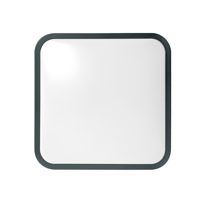 Brilagi - LED таванно осветително тяло за баня със сензор ZENNA LED/24W/230V 34,5x34,5 cm IP44 антрацит + дистанционно управление