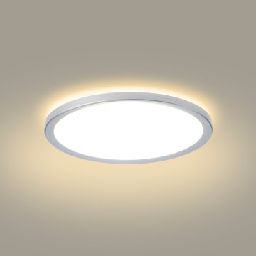 Brilagi - LED таванно осветително тяло за баня ULTRA SLIM LED/12W/230V Ø 22,5 cm сребристо IP54