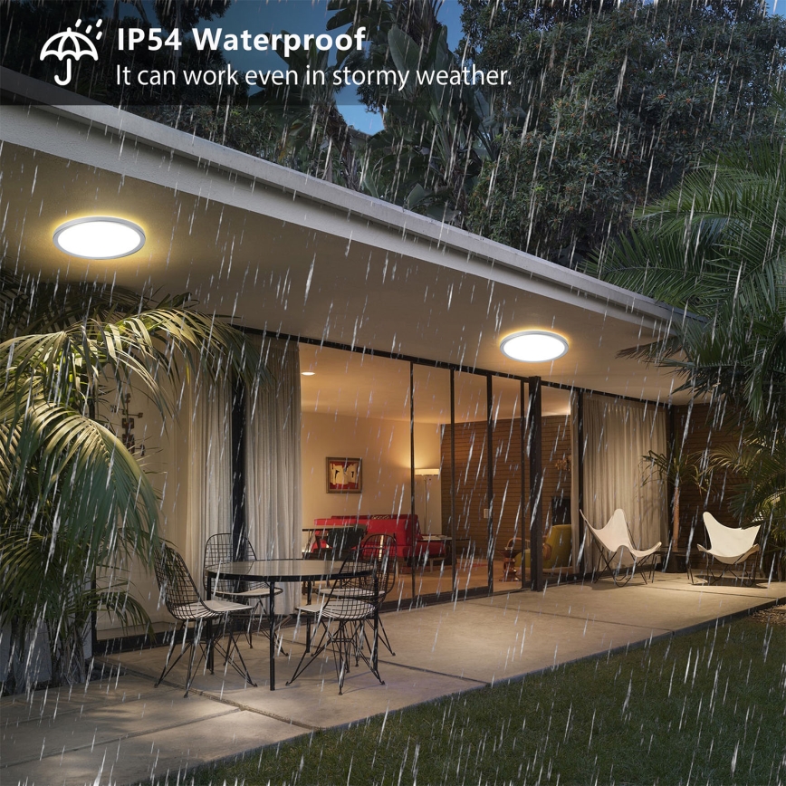 Brilagi - LED таванно осветително тяло за баня ULTRA SLIM LED/12W/230V Ø 22,5 cm сребристо IP54