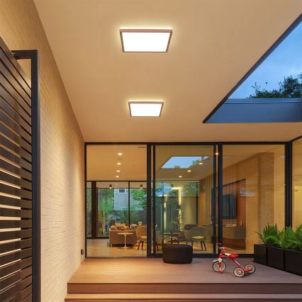 Brilagi - LED таванно осветително тяло за баня ULTRA SLIM LED/18W/230V 30x30 cm розово злато IP54