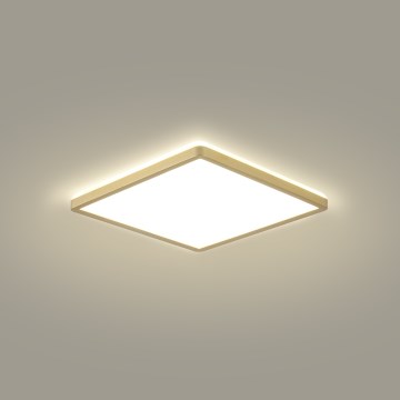 Brilagi - LED таванно осветително тяло за баня ULTRA SLIM LED/18W/230V 30x30 cm златисто IP54