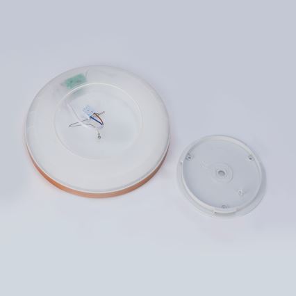 Brilagi - LED таванно осветително тяло за баня ULTRA SLIM LED/18W/230V pr. 30 cm розово злато IP54