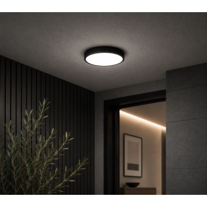 BRILAGI - LED таванно осветително тяло за баня ZENNA LED/12W/230V Ø 25 см IP44 черно