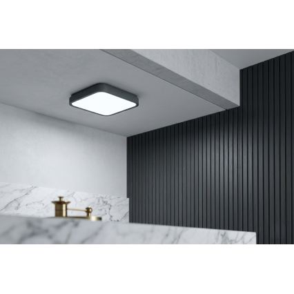 BRILAGI - LED плафон за баня ZENNA LED/24W/230V 34,5x34,5 cm IP44 антрацит