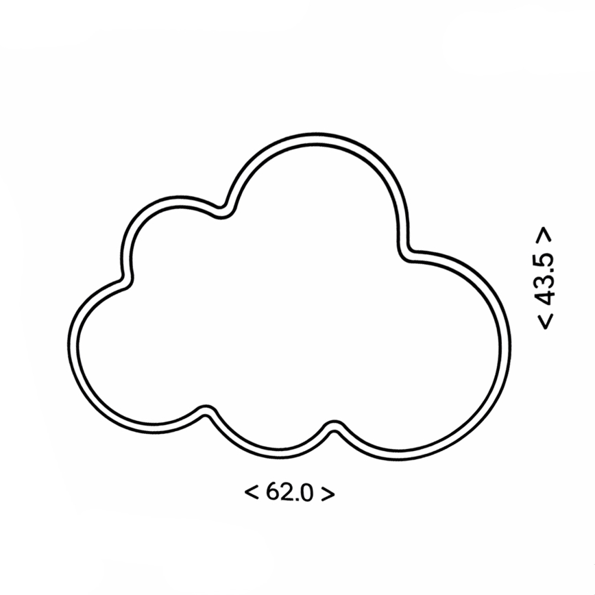 Brilagi - LED таванно осветително тяло за детска стая CLOUD LED/54W/230V бяло