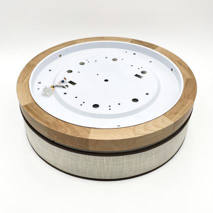 Brilagi - LED таванно осветление BELLADONNA LED/36W/230V диаметър 40 см крем/дъб