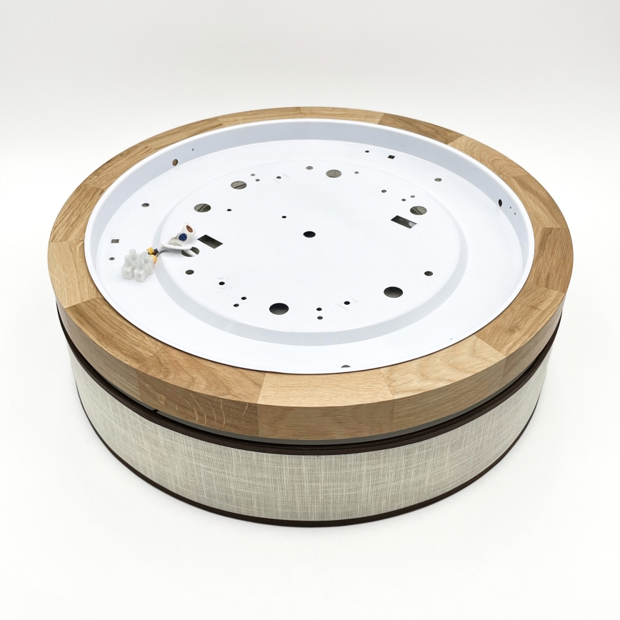 Brilagi - LED таванно осветление BELLADONNA LED/36W/230V диаметър 40 см крем/дъб