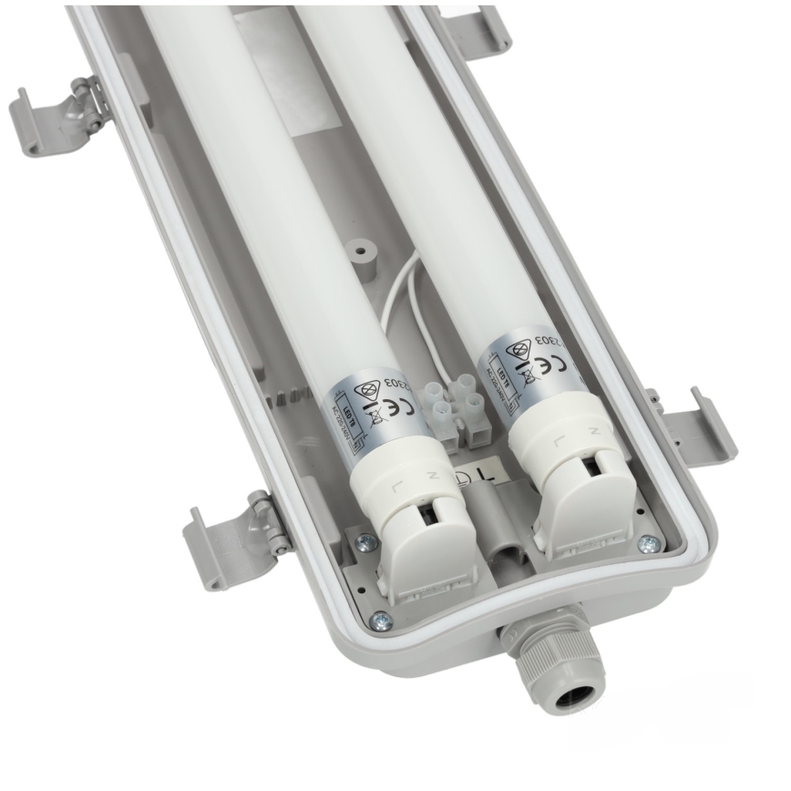 Brilagi - LED техническо прахозащитено тръбно осветително тяло OPTIMA T8 2xG13/9W/230V 4000K IP65 67,5 cm