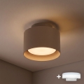 BRILAGI - LED точково осветително тяло BACKLIT 1xGX53/15W/230V + LED/3W Ø 10 см бежово