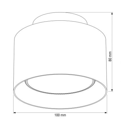BRILAGI - LED точково осветително тяло BACKLIT 1xGX53/15W/230V + LED/3W Ø 10 см бяло