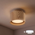 BRILAGI - LED Точково осветително тяло BACKLIT 1xGX53/15W/230V + LED/3W Ø 10 см дъбов декор