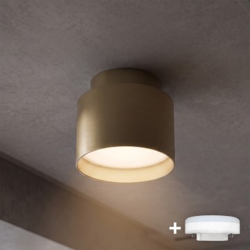 BRILAGI - LED точково осветително тяло BACKLIT 1xGX53/15W/230V + LED/3W Ø 8 см златисто