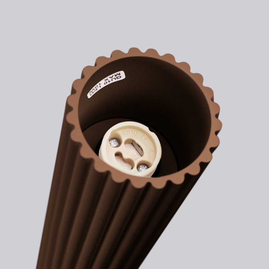 Brilagi - LED точково осветително тяло CRESTO 1xGU10/10W/230V 10 cm кафяво