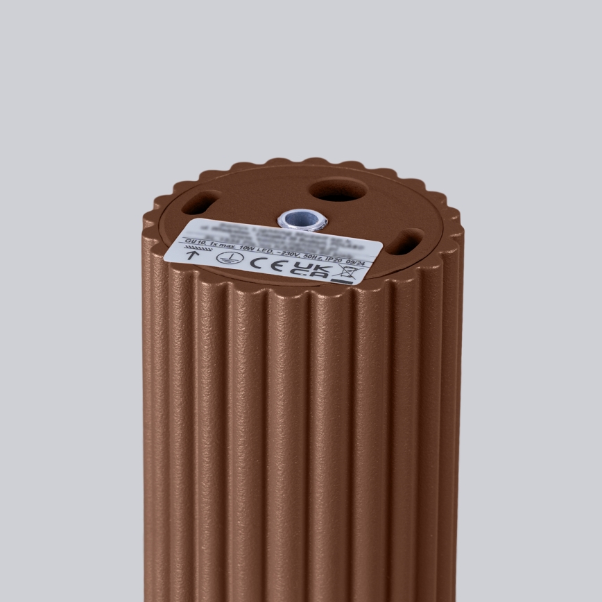 Brilagi - LED точково осветително тяло CRESTO 1xGU10/10W/230V 10 cm кафяво