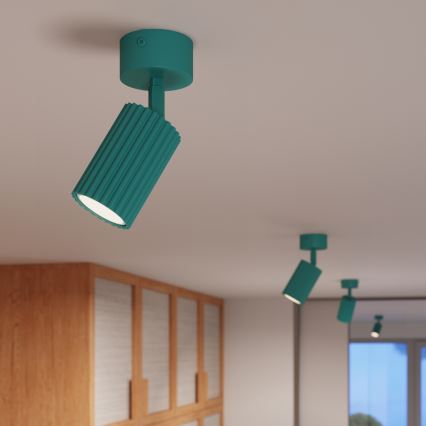 Brilagi - LED точково осветително тяло CRESTO 1xGU10/10W/230V тюркоазено