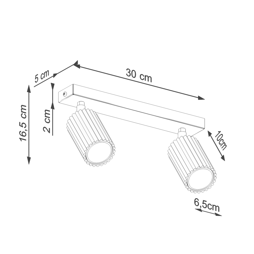 Brilagi - LED точково осветително тяло CRESTO 2xGU10/10W/230V бяло