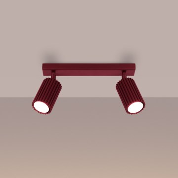 Brilagi - LED точково осветително тяло CRESTO 2xGU10/10W/230V бордо