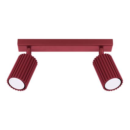 Brilagi - LED точково осветително тяло CRESTO 2xGU10/10W/230V бордо