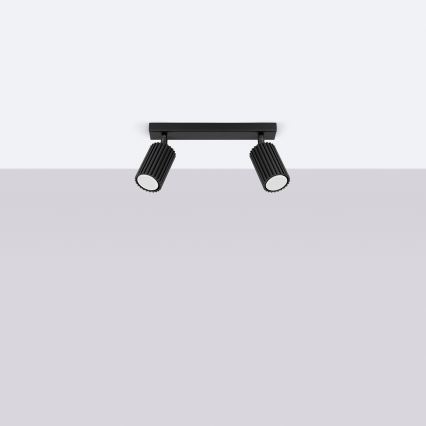 Brilagi - LED точково осветително тяло CRESTO 2xGU10/10W/230V черно