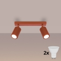 Brilagi - LED точково осветително тяло CRESTO 2xGU10/10W/230V червено