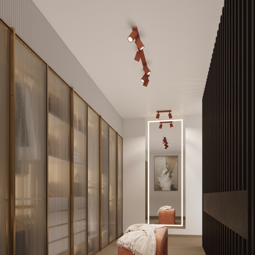 Brilagi - LED точково осветително тяло CRESTO 2xGU10/10W/230V червено