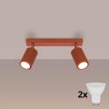 BRILAGI - LED точково осветително тяло CRESTO 2xGU10/10W/230V оранжево