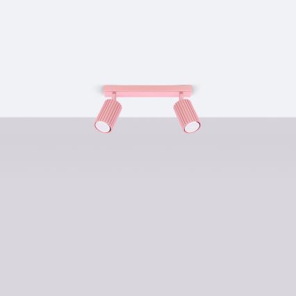Brilagi - LED точково осветително тяло CRESTO 2xGU10/10W/230V розово