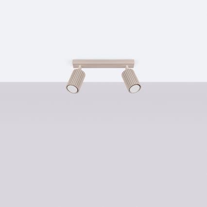 Brilagi - LED точково осветително тяло CRESTO 2xGU10/10W/230V таупе