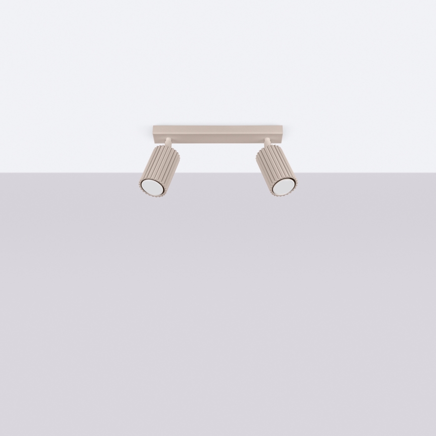 Brilagi - LED точково осветително тяло CRESTO 2xGU10/10W/230V таупе