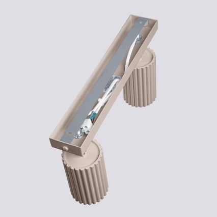 Brilagi - LED точково осветително тяло CRESTO 2xGU10/10W/230V таупе