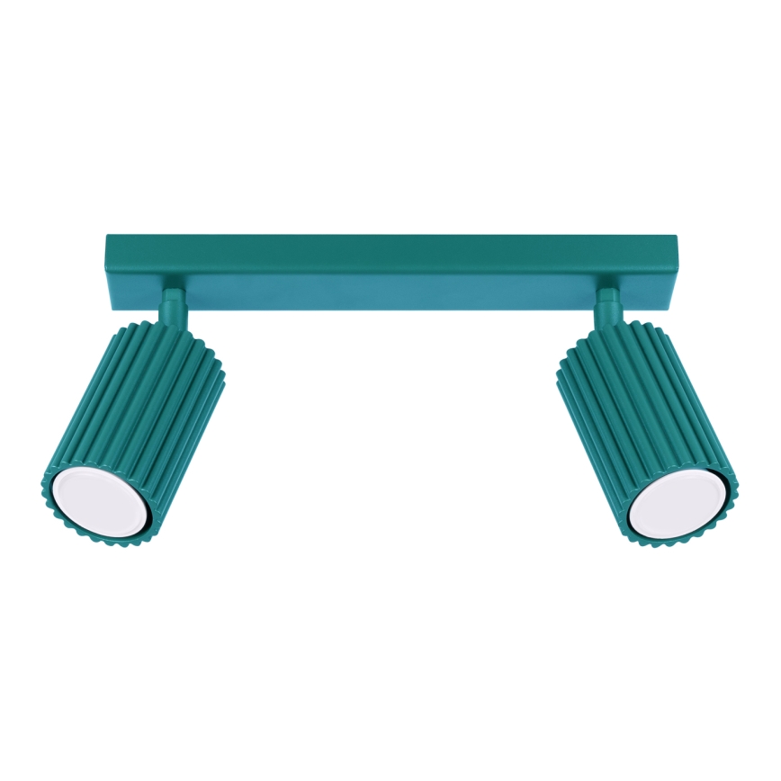 Brilagi - LED точково осветително тяло CRESTO 2xGU10/10W/230V тюркоазено