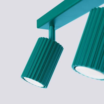 Brilagi - LED точково осветително тяло CRESTO 2xGU10/10W/230V тюркоазено