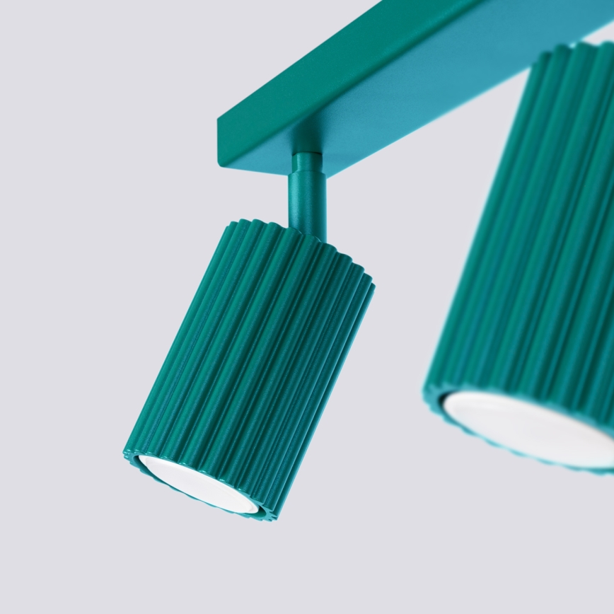 Brilagi - LED точково осветително тяло CRESTO 2xGU10/10W/230V тюркоазено