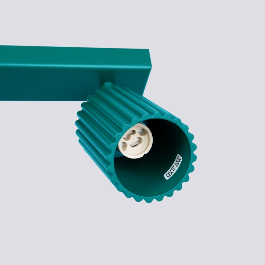 Brilagi - LED точково осветително тяло CRESTO 2xGU10/10W/230V тюркоазено