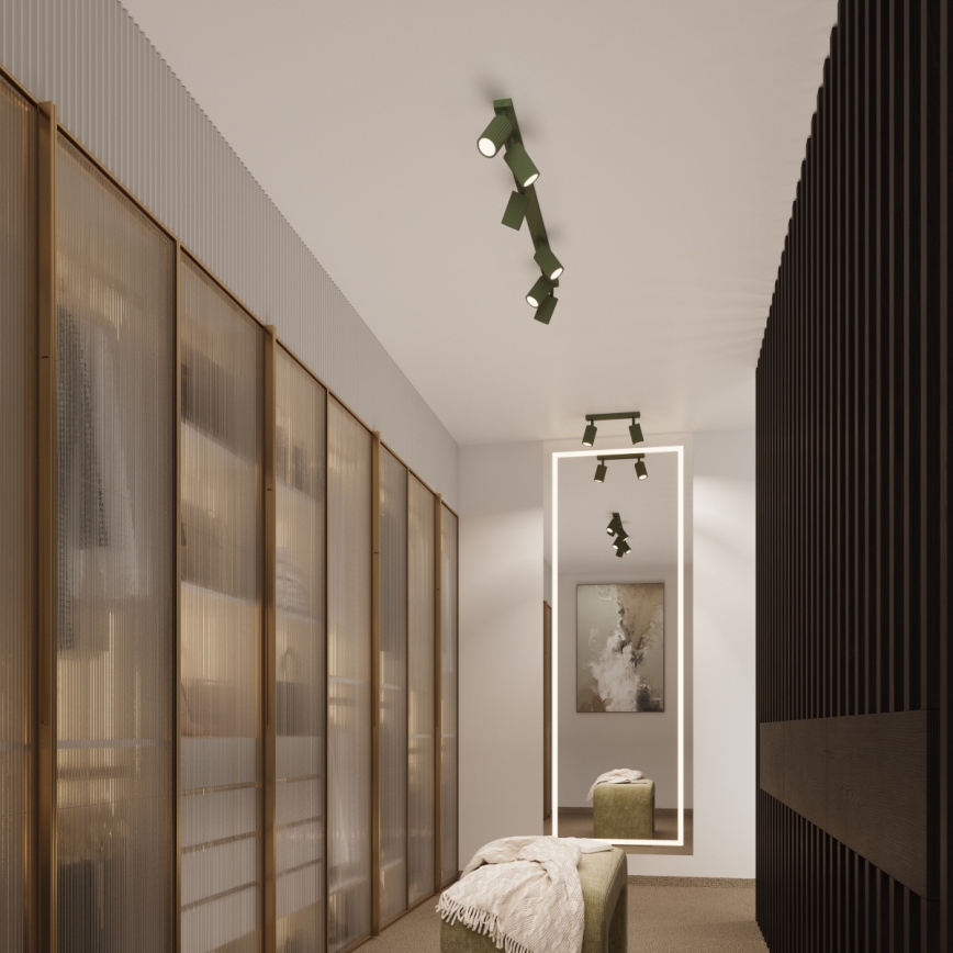 Brilagi - LED точково осветително тяло CRESTO 2xGU10/10W/230V зелено