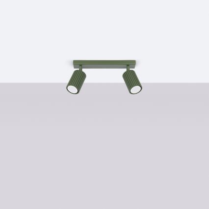 Brilagi - LED точково осветително тяло CRESTO 2xGU10/10W/230V зелено