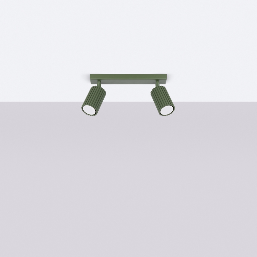 Brilagi - LED точково осветително тяло CRESTO 2xGU10/10W/230V зелено