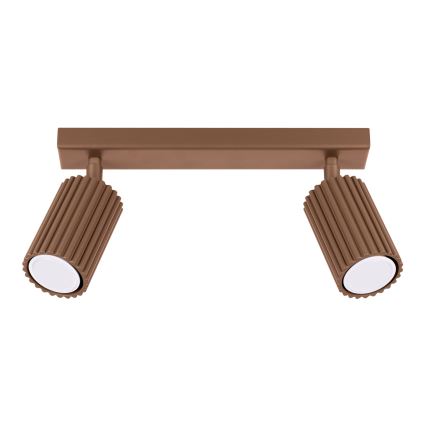 Brilagi - LED точково осветително тяло CRESTO 2xGU10/10W/230V, кафяво