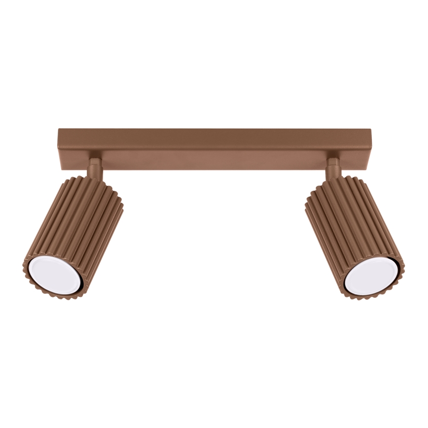 Brilagi - LED точково осветително тяло CRESTO 2xGU10/10W/230V, кафяво
