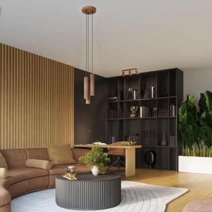 Brilagi - LED точково осветително тяло CRESTO 2xGU10/10W/230V, кафяво