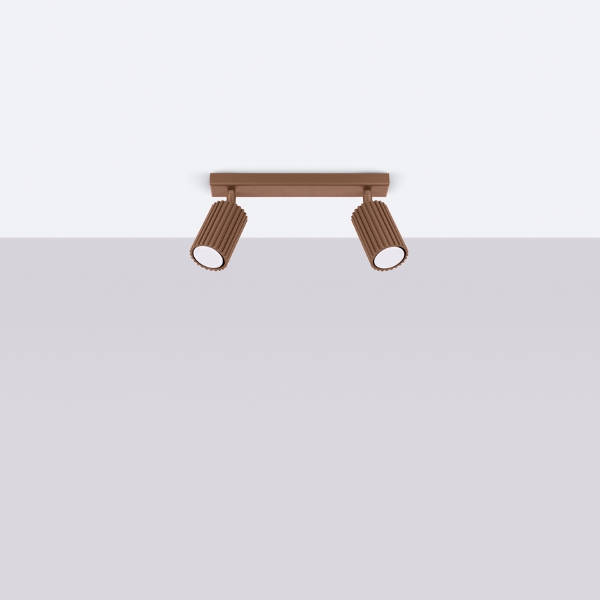 Brilagi - LED точково осветително тяло CRESTO 2xGU10/10W/230V, кафяво