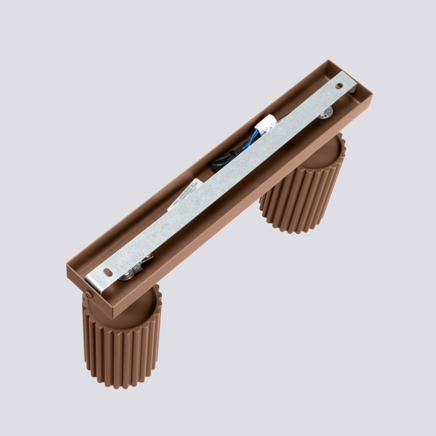 Brilagi - LED точково осветително тяло CRESTO 2xGU10/10W/230V, кафяво