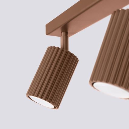 Brilagi - LED точково осветително тяло CRESTO 2xGU10/10W/230V, кафяво