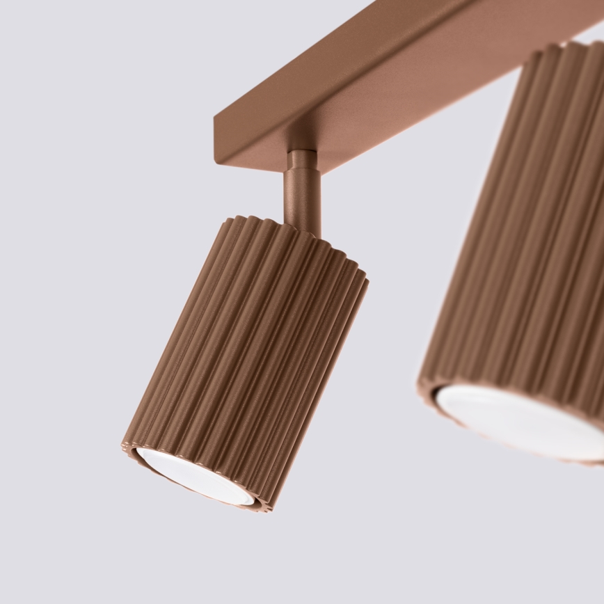 Brilagi - LED точково осветително тяло CRESTO 2xGU10/10W/230V, кафяво