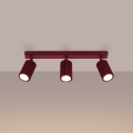 Brilagi - LED точково осветително тяло CRESTO 3xGU10/10W/230V бордо