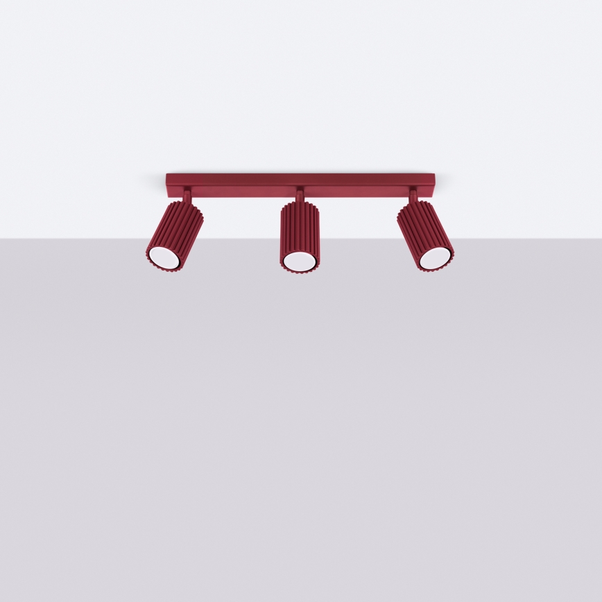 Brilagi - LED точково осветително тяло CRESTO 3xGU10/10W/230V бордо