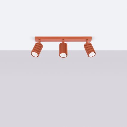 Brilagi - LED точково осветително тяло CRESTO 3xGU10/10W/230V червено