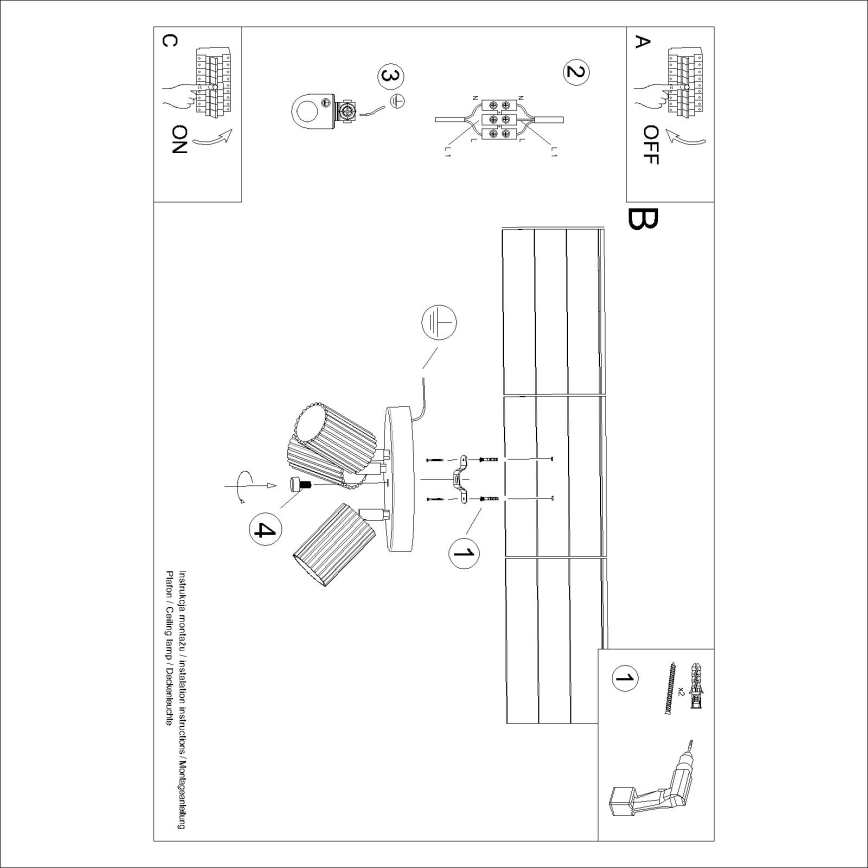 BRILAGI - LED точково осветително тяло CRESTO 3xGU10/10W/230V оранжево